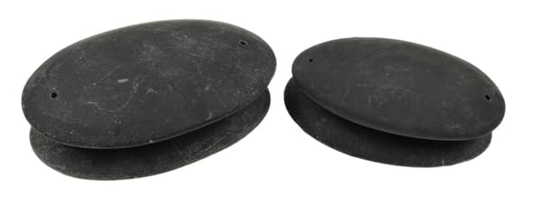 Massageverktyg Sten - Ovala med Hål - 4 Pack