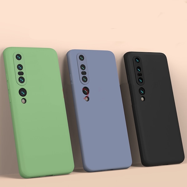 Xiaomi Mi 10 Pro - Silikon Skal Mikrofiber Mörkblå