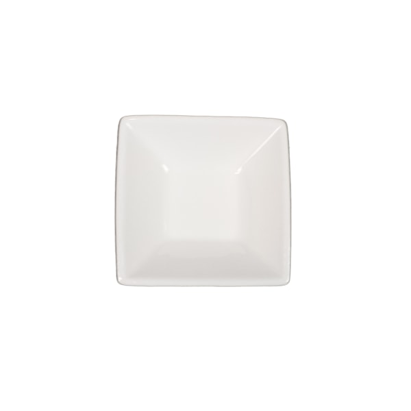 Mini porcelænsskål Dip Square Sloping - 20 pakke Vit