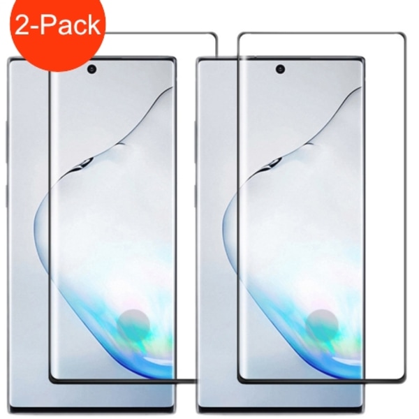 2-Pack - Samsung Galaxy Note 10+ Heltäckande Härdat Glas Skärmsk