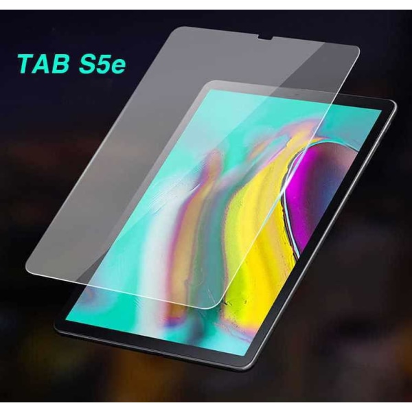 Samsung Galaxy Tab S5e 10,5 tommer - Hærdet beskyttelsesglas med afrundede kanter Vit