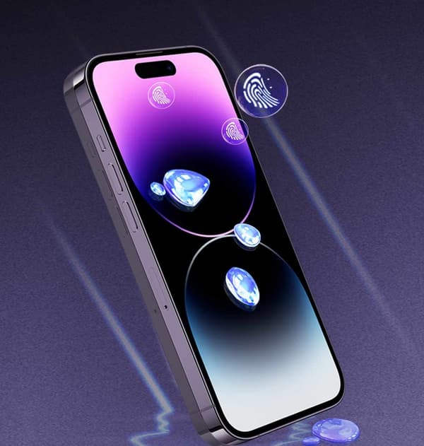 3-Pack - iPhone 15 Pro Hög Kvalitets Heltäckande Härdat Glas Skärmskydd