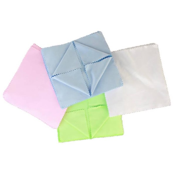 Rengøringsklud - tyk 10-pak Vit/grå/grön/blå/rosa