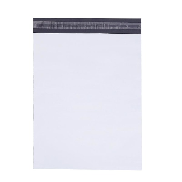 100 stk - E-handelspose 17 x 30 cm - Hvid White 2 Pack