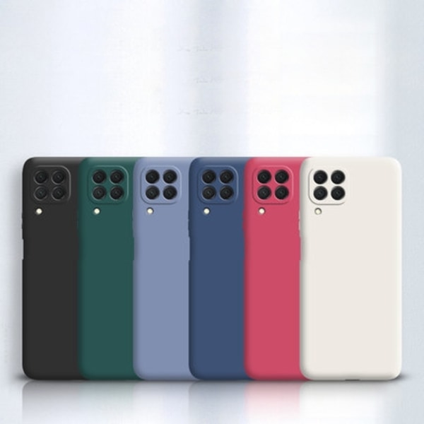 Samsung Galaxy A12 Case - Microfiber Silicon Mörkgrön