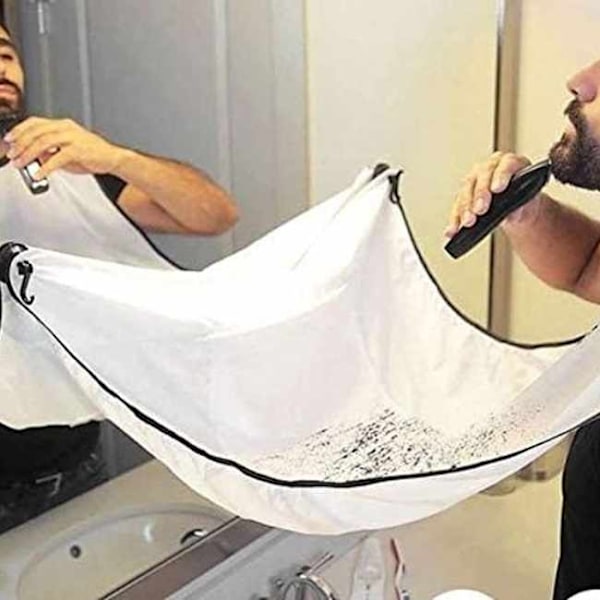 Barberforklæde - sort/hvid 10 stk. White