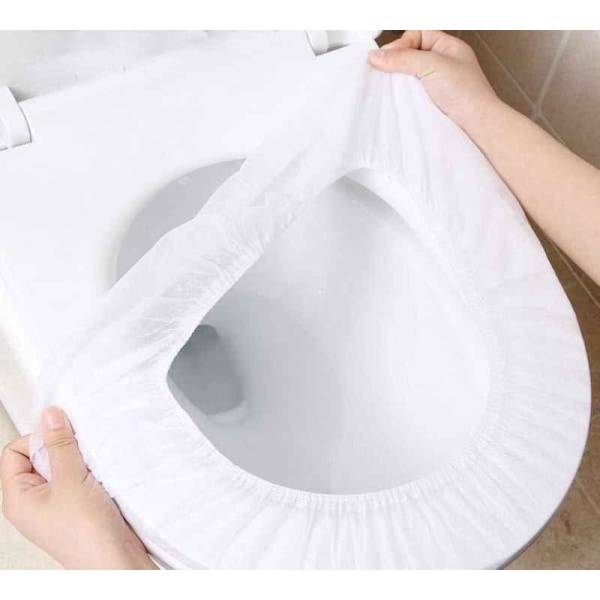 Hygieniska Toalettsitsskydd - Vit 10-pack