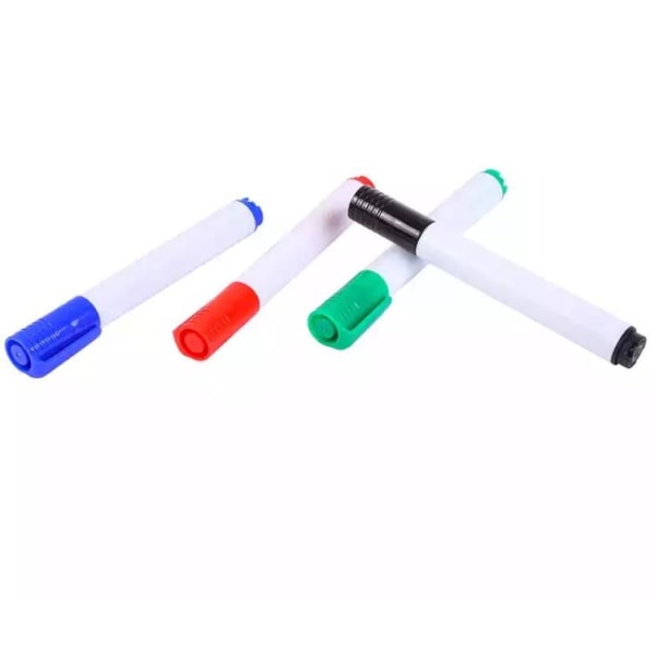 Whiteboard Pen Slanted - Sort 10 stk