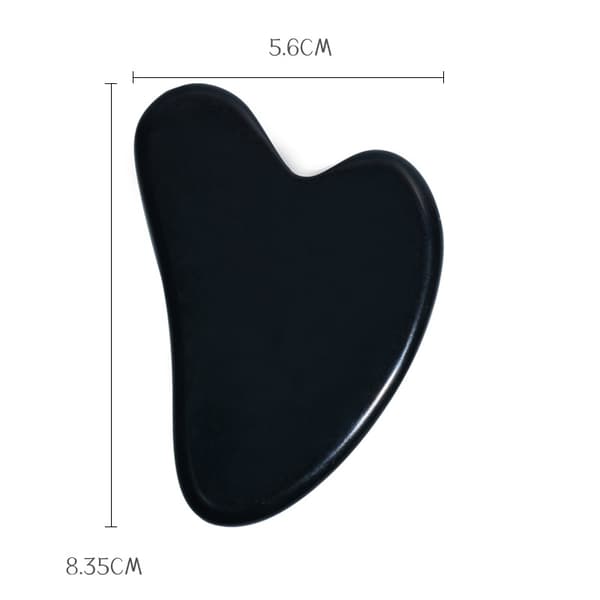 Gua Sha-massagesæt avanceret - sort Svart