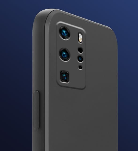 Huawei P40 pro silikon mikrofiber skal Ljusgrön