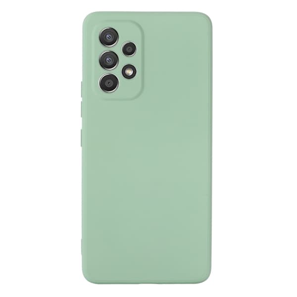 Samsung Galaxy A53 - Silikon Skal Mikrofiber Mörk grön
