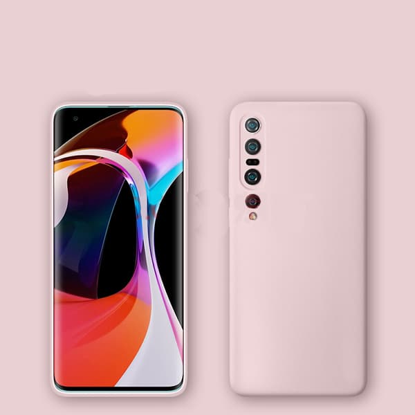 Xiaomi mi 10 pro silikon mikrofiber skal  grålila