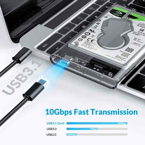 Extern Hårddiskshölje - USB 3.1 / SATA III