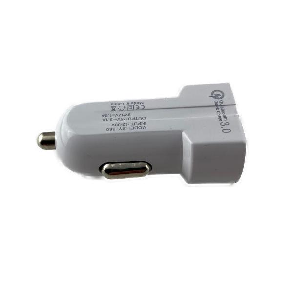 USB-A hurtigoplader - bil med ét stik