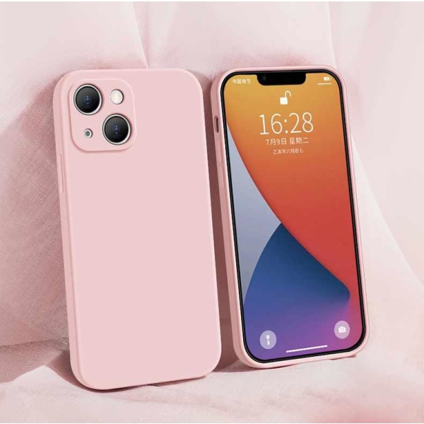 iPhone 14 case - Mikrokuituinen silikoni Pink