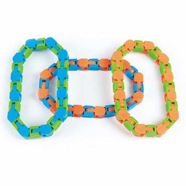 Fidget Toys - Fidget Leksak - Böjd Räls blå/orange