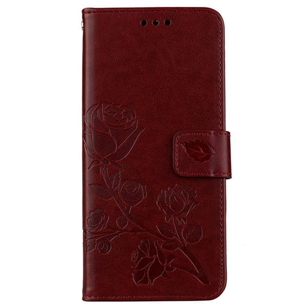 iPhone XS Maxin kuori - Lompakko Rose röd