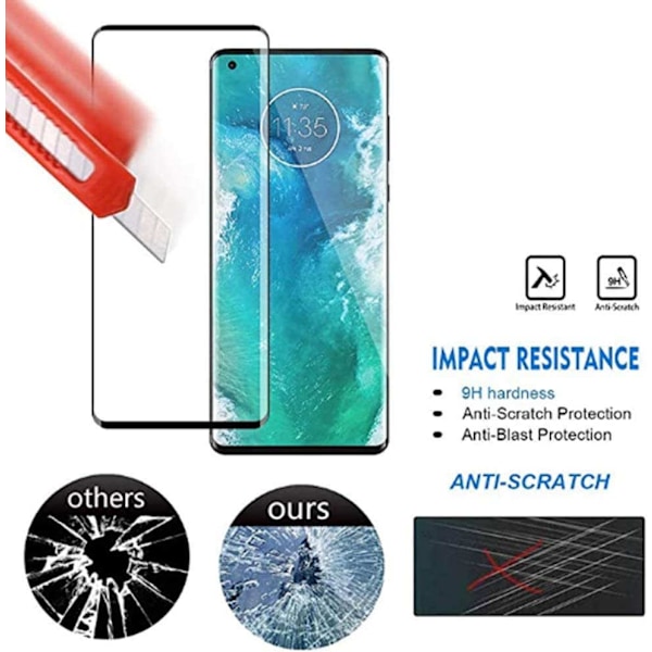 Motorola Edge / Motorola Edge Plus - Heltäckande Härdat Skyddsglas