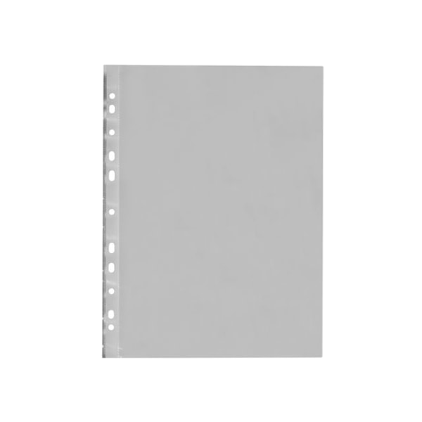 A4 plastlomme - hul 10-pak Grey