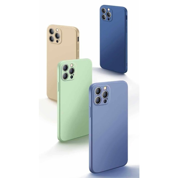 iPhone 14 Pro Max Skal - Mikrofiber Silikon Ljusgrön