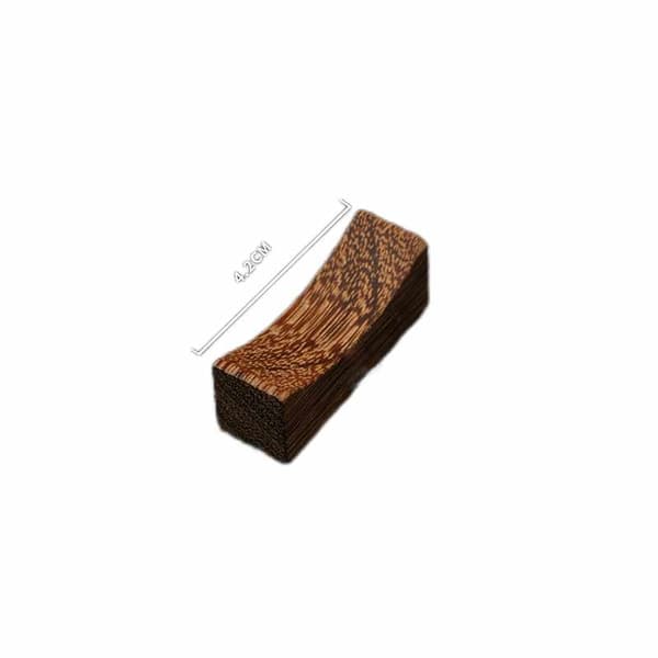 Ätpinnehållare i Trä 50-pack Mörkbrun