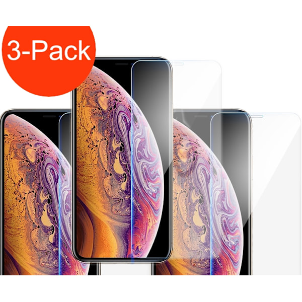 3-Pack - iPhone 11 / XR Hög Kvalitets Härdat Glas Skärmskydd