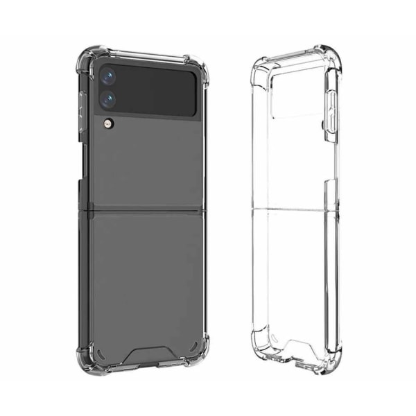 Samsung Galaxy Z Flip 4 - Transparent Skal Hårda Kanter + Mjuk S