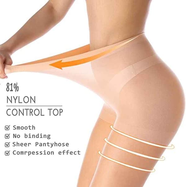Damtights Strumpbyxor - Hög Midja - 3-pack M