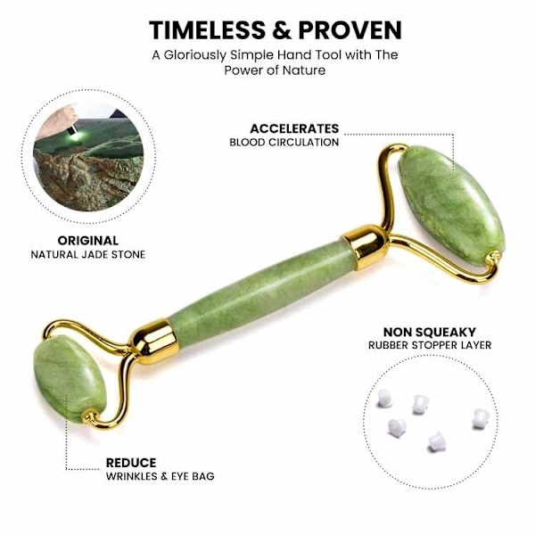 Gua Sha Massage Kit Large Advanced - Grøn 10 stk.