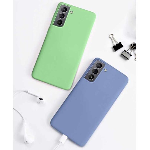 Samsung Galaxy S21 Plus Case - Silicone Microfiber Svart