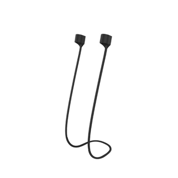 Airpods silikone snørebånd - magnetiske Svart