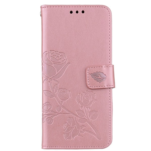 Samsung Galaxy S10 Plus Case - Wallet Rose Print röd