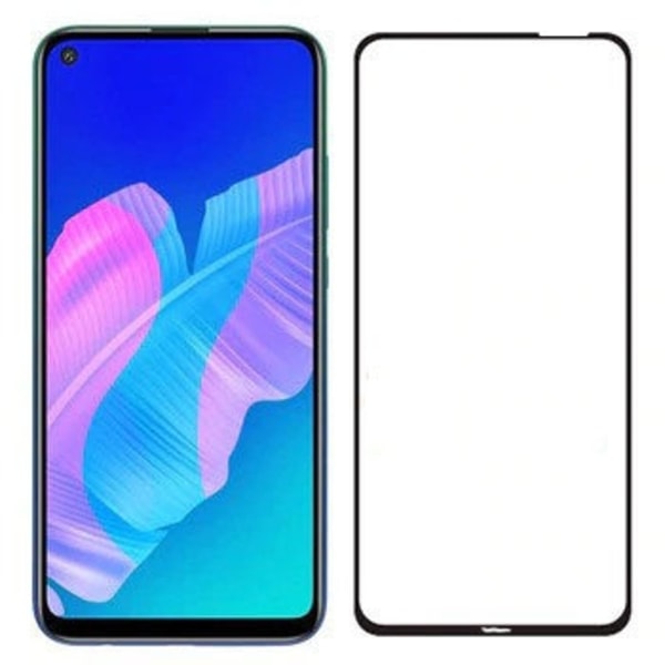 Huawei P40 Lite - Hærdet beskyttelsesglas med fuld dækning Vit