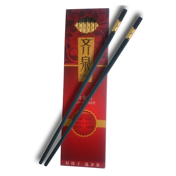 Chopsticks - Golden Flower 10 pairs Svart