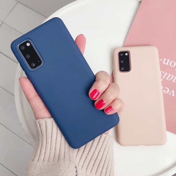 Samsung Galaxy S20 Skal - Silikon Mikrofiber röd