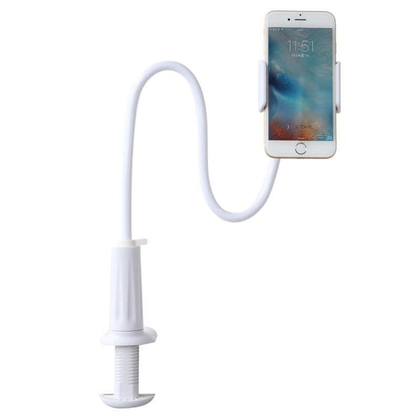 Mobiltelefonholder - formbar stærk klemme White