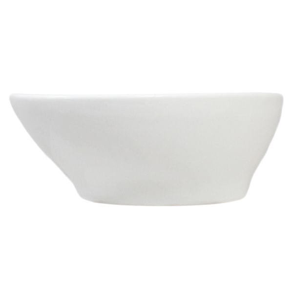 Porslins Skål Oval Ovanlig Form - 6 pack Vit