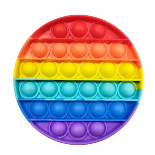 Fidget Toys - Lelupakkaus aikuisille ja lapsille - 34 kpl Rainbow Pop Circle -lelupakkaus