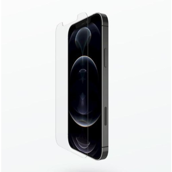 iPhone 12 Mini - Transparent Skal Dubbel Kortfack + Härdat Skydd