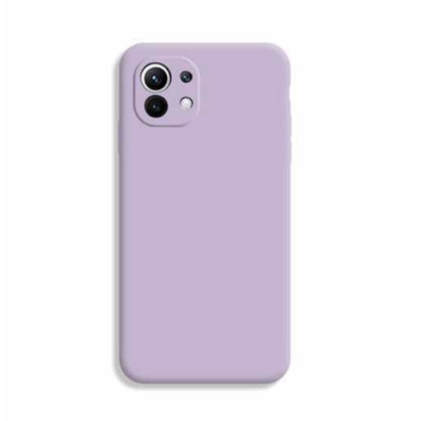 Xiaomi Mi 11 - Silicone Case Microfiber Dark purple