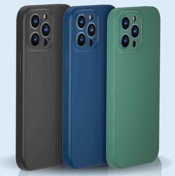 iPhone 13 Pro -kuori - mikrokuituinen silikoni Mörkblå