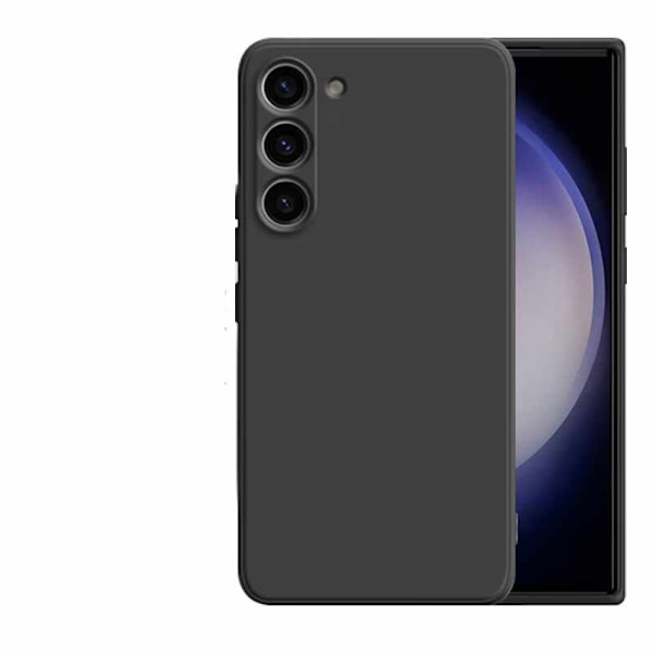 Samsung Galaxy S24 Plus - mikrokuituinen silikonikuori Black