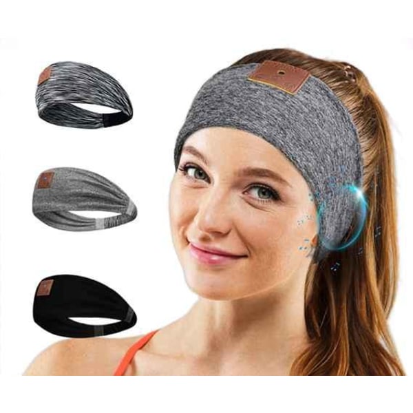 Sleep Headband - ASMR Headphones Black Patterned