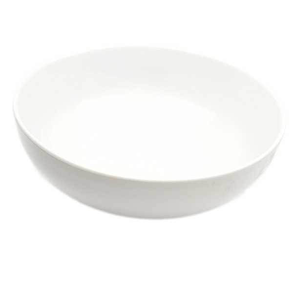 Stora Porslins Skål - Cirkelrund - 4 Pack Vit