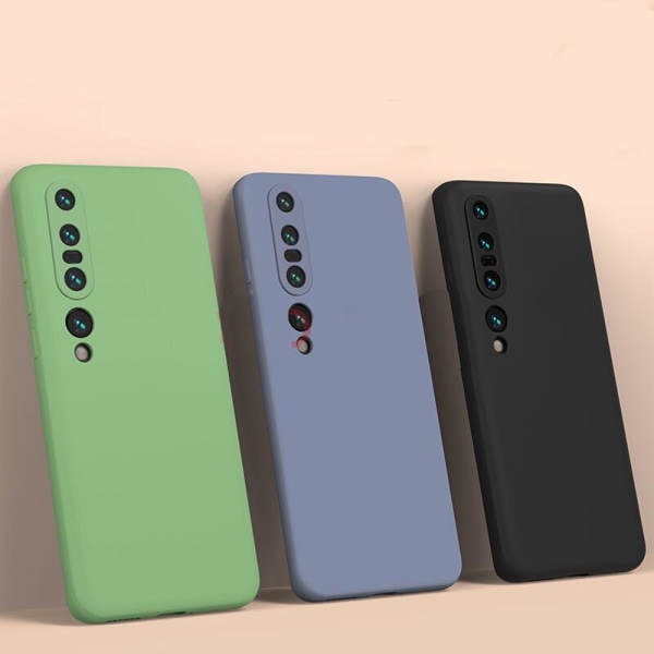 Xiaomi Mi 10 Pro - Silikon Skal Mikrofiber Ljusgrön