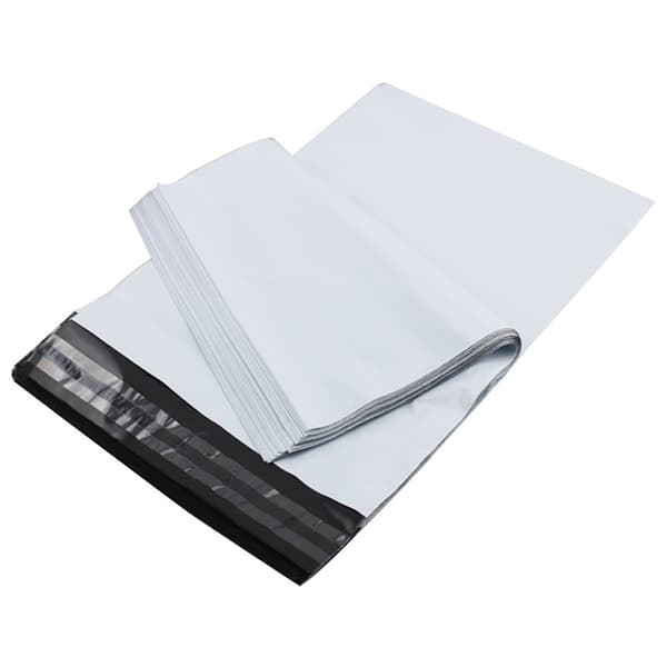100 st - E-handelspåse 35 x 45 cm - Vit White 2 Pack