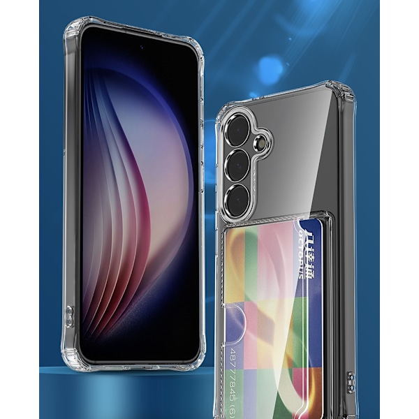 Samsung Galaxy A34 5G läpinäkyvä kuori, jossa on sivukorttipidike - kestävä ja kevyt