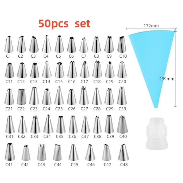 Icing Set - 50 pcs