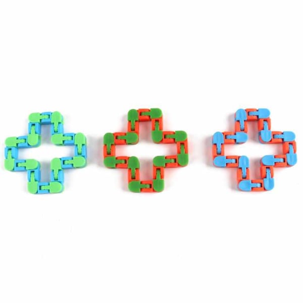 Fidget Toys - Fidget Leksak - Böjd Räls blå/orange