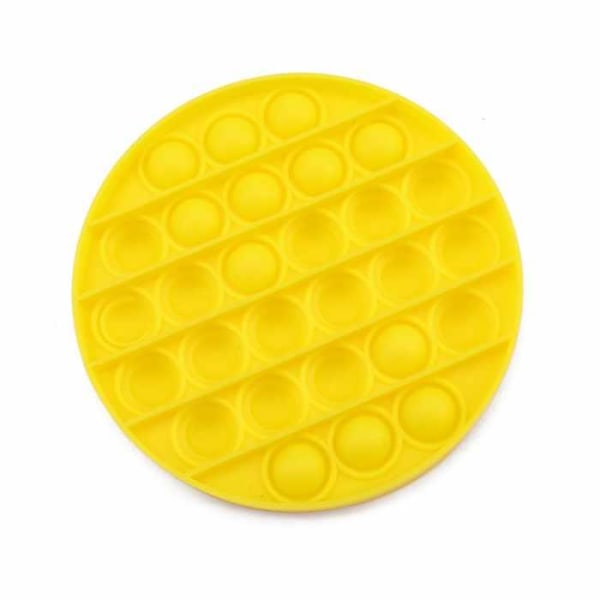 Fidget Toys - Fidget Leksak - Pop Cirkel Olika Färger Yellow Gul